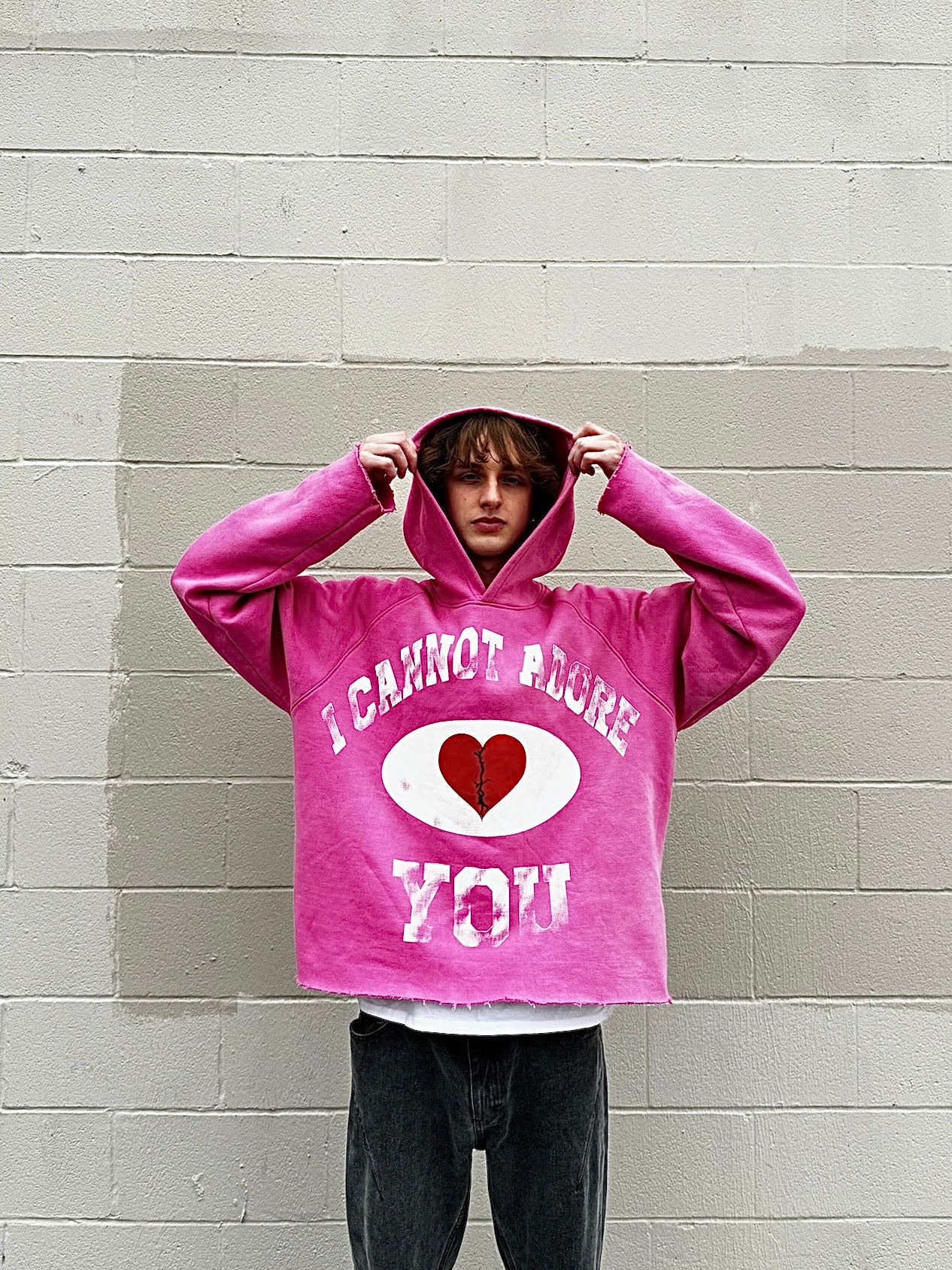 P*NK “I CANNOT ADORE </3 YOU” PULLOVER